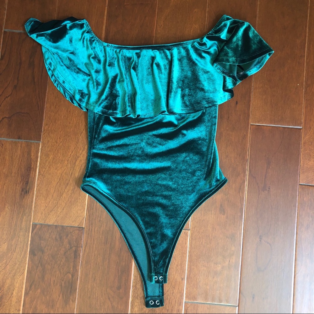 Forever 21 Velvet Body Suit